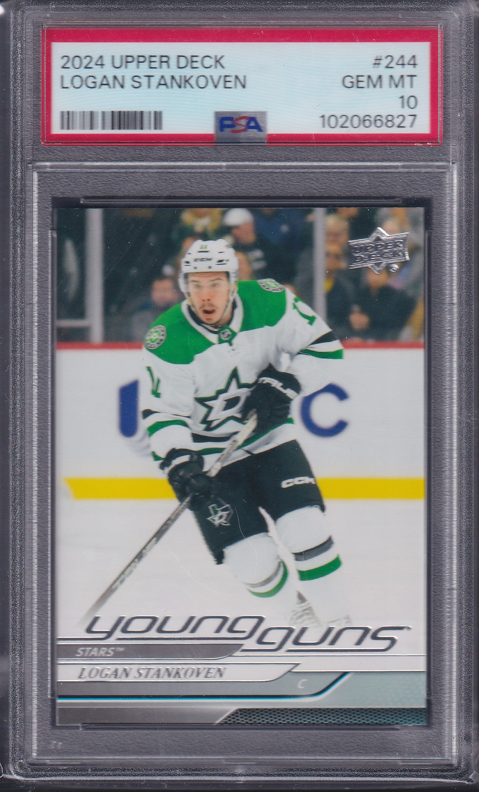 LOGAN STANKOVEN - 2024 Upper Deck Young Guns #244, PSA 10