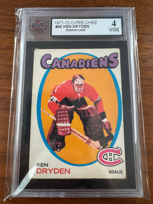 KEN DRYDEN - 1971 O-Pee-Chee Rookie #45, KSA 4