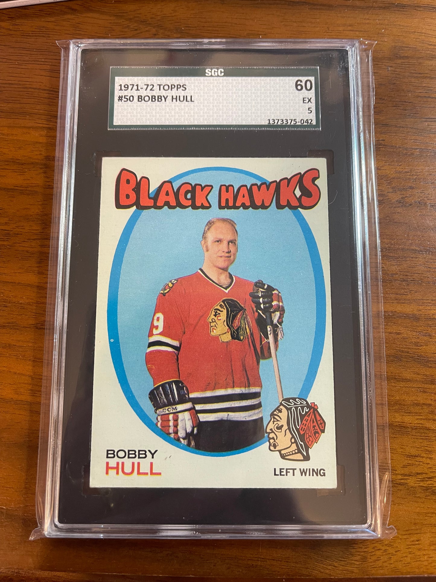 BOBBY HULL - 1971 Topps #50, SGC 5 (60)
