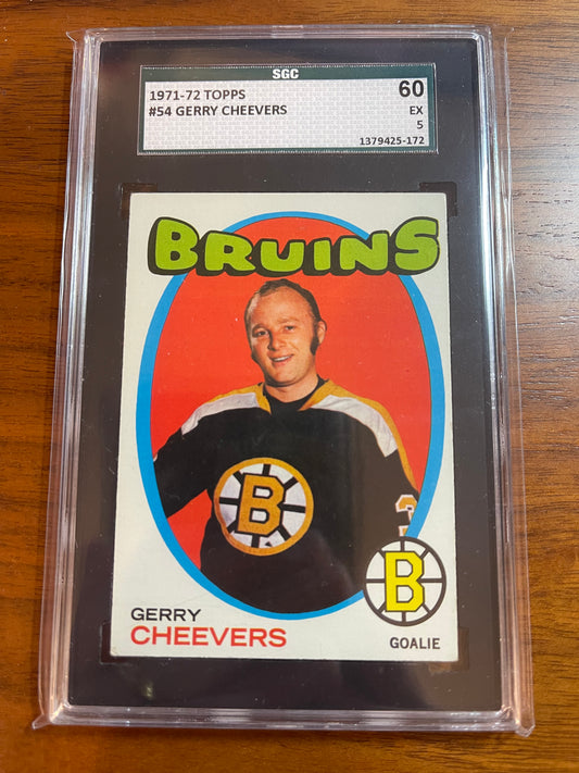 GERRY CHEEVERS - 1971 Topps #54, SGC 5 (60)