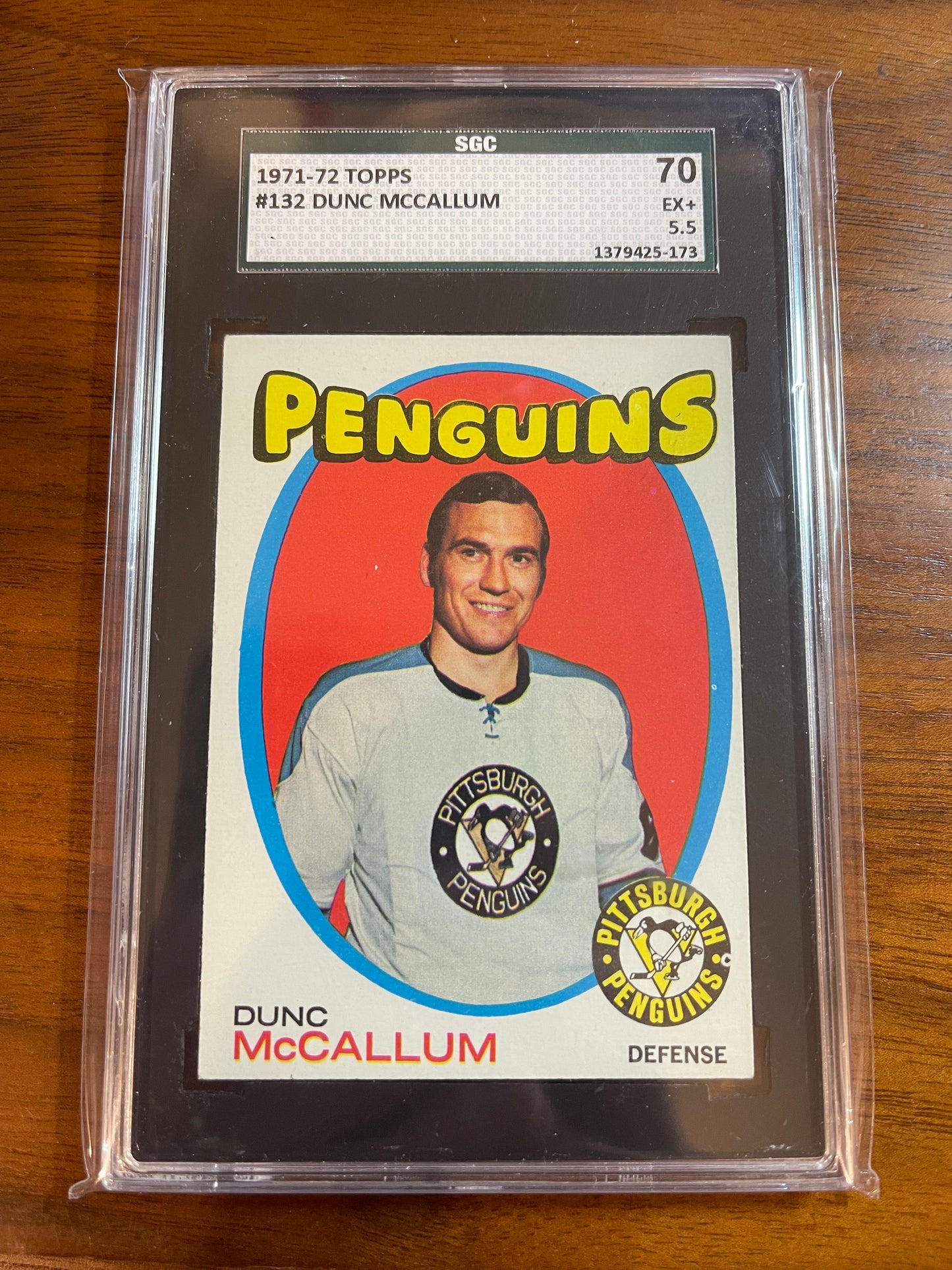 DUNC MCCALLUM - 1971 Topps #132, SGC 5.5 (70)