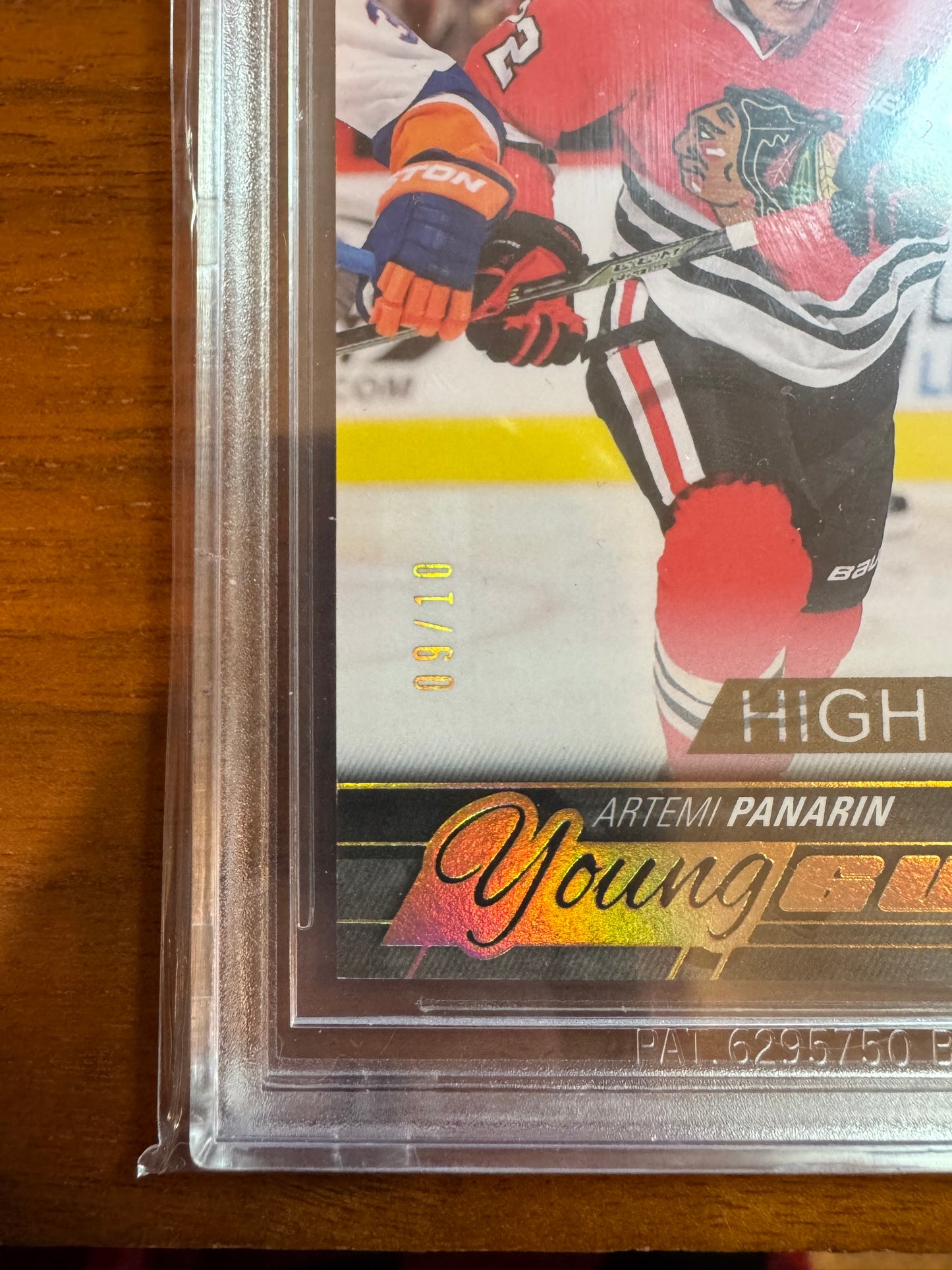 ARTEMI PANARIN - 2015 Upper Deck Young Guns HIGH GLOSS #221, /10, BGS 8.5