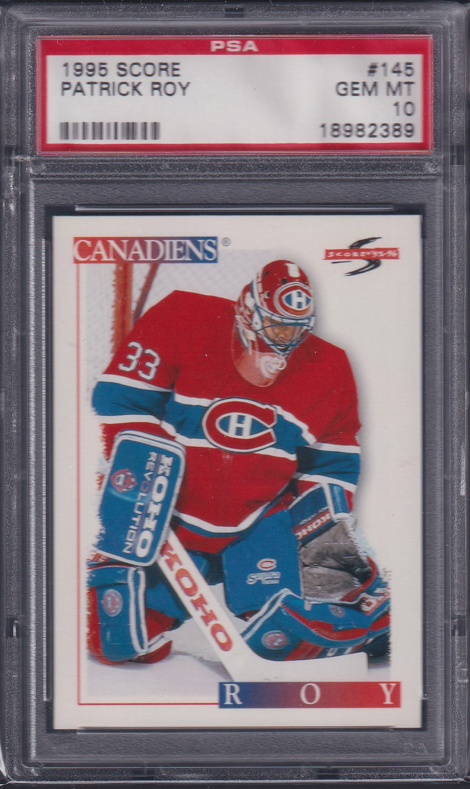 PATRICK ROY - 1995 Score #145, PSA 10