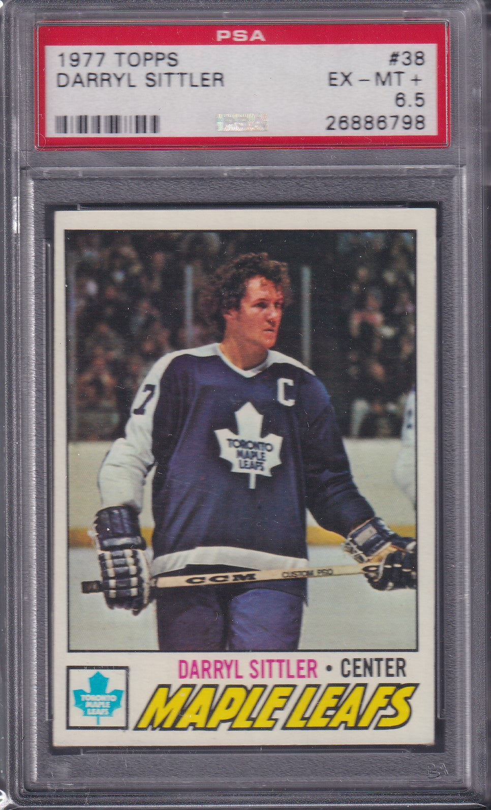DARRYL SITTLER - 1977 Topps #38, PSA 6.5
