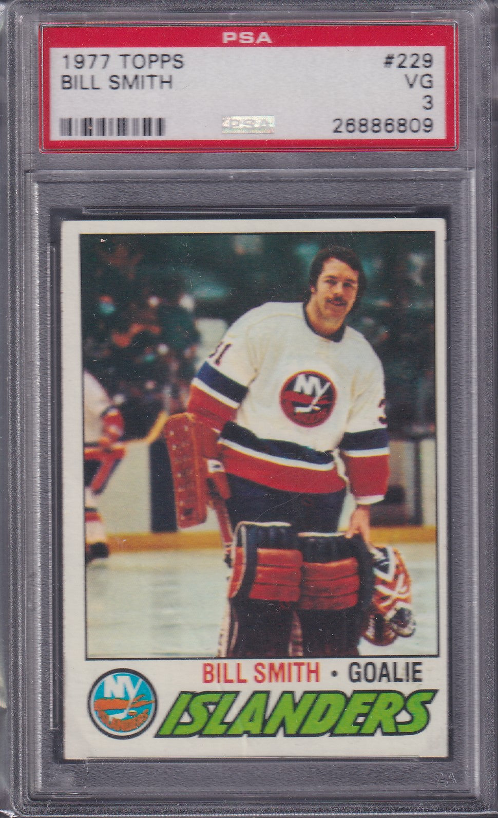 BILL SMITH - 1977 Topps #229, PSA 3