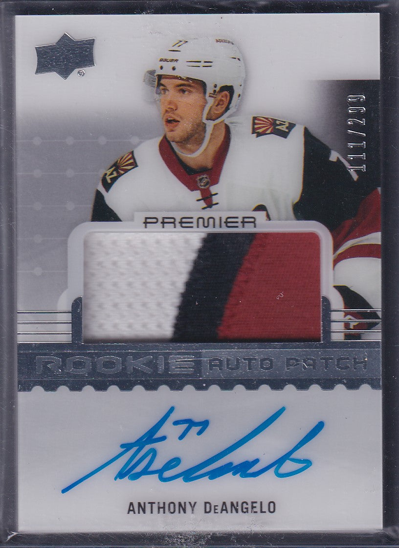 ANTHONY DEANGELO - 2016 Upper Deck Premier Rookie Auto Patch #78, /299