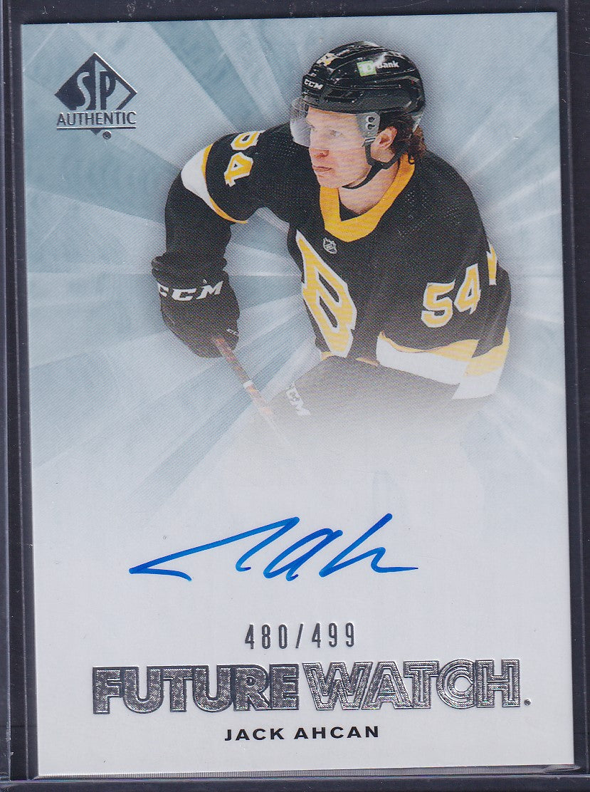JACK AHCAN - 2021 SP Authentic Future Watch Auto #RFWA-JA, /499