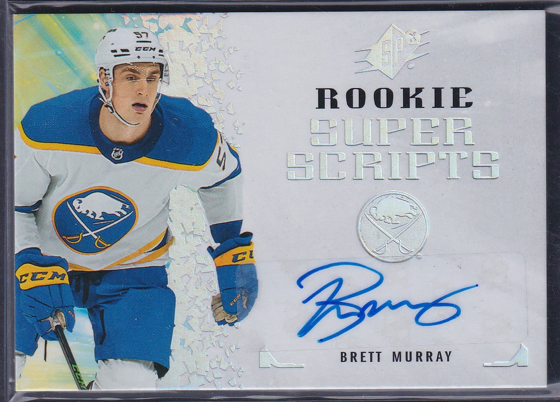 BRETT MURRAY - 2021 Upper Deck SPx Rookie Super Scripts Auto #RSS-BM