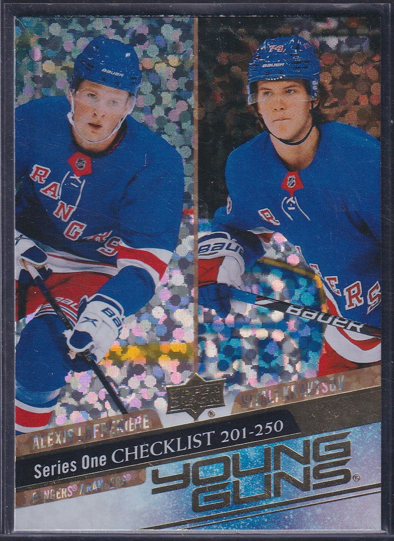 LAFRENNIERE / KRAVTSOV - 2020 Upper Deck Young Guns Checklist SPECKLED RAINBOW
