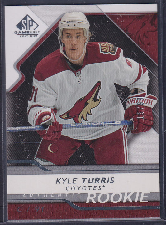 KYLE TURRIS - 2008 SP Game Used Authentic Rookie #192