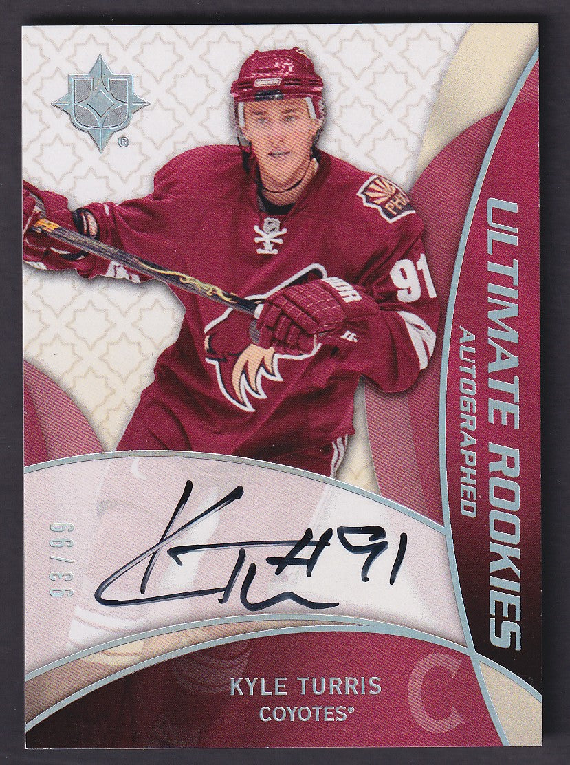 KYLE TURRIS - 2008 Upper Deck Ultimate Rookies Auto #101, /99