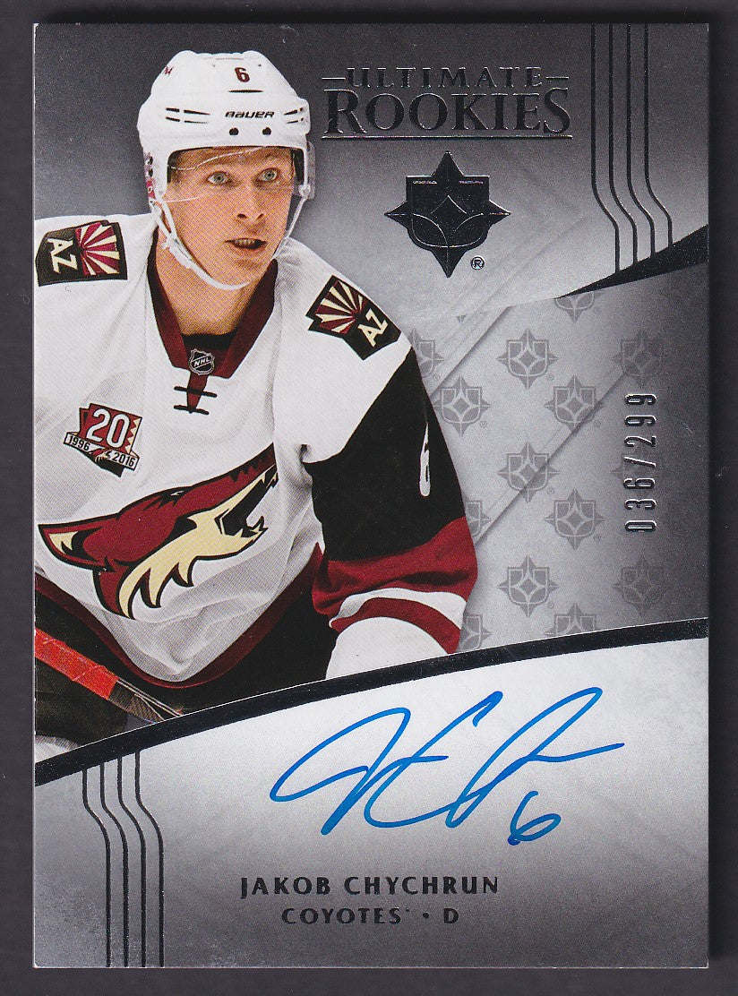 JAKOB CHYCHRUN - 2016 Upper Deck Ultimate Rookies Auto #107, /299