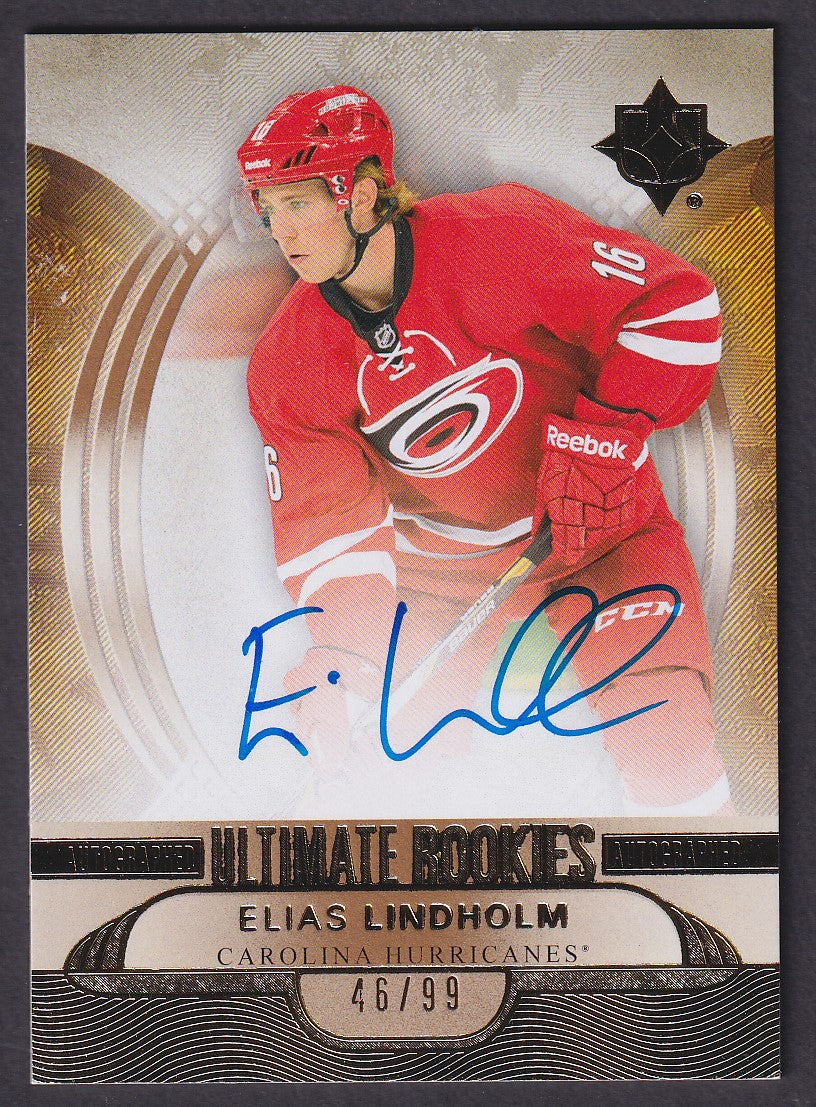 ELIAS LINDHOLM - 2013 Upper Deck Ultimate Rookies Auto #179, /99