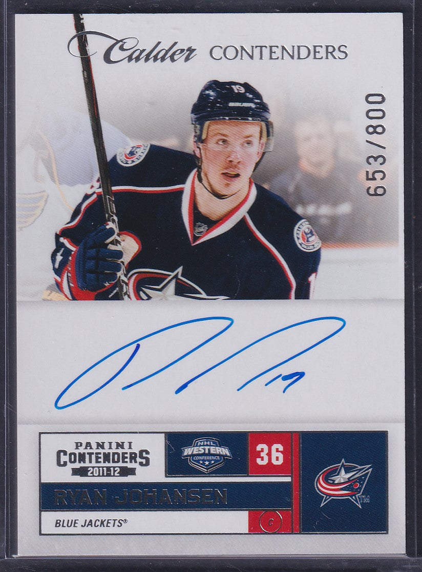 RYAN JOHANSEN - 2011 Panini Calder Contenders Auto #209, /800
