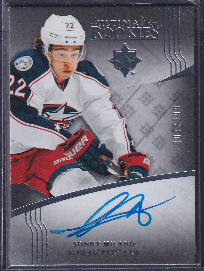 SONNY MILANO - 2016 Upper Deck Ultimate Rookies Auto #131, /299