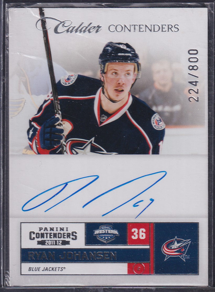 RYAN JOHANSEN - 2011 Panini Calder Contenders Auto #209, /800