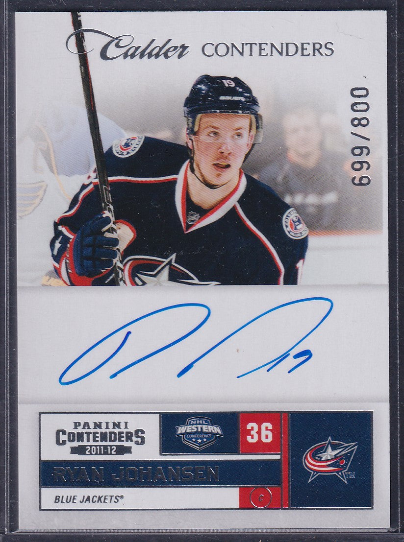 RYAN JOHANSEN - 2011 Panini Calder Contenders Auto #209, /800