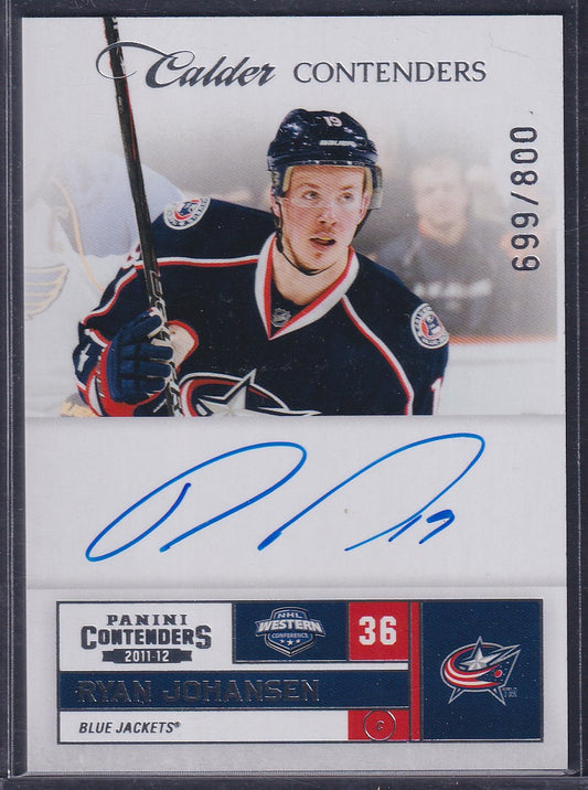 RYAN JOHANSEN - 2011 Panini Calder Contenders Auto #209, /800