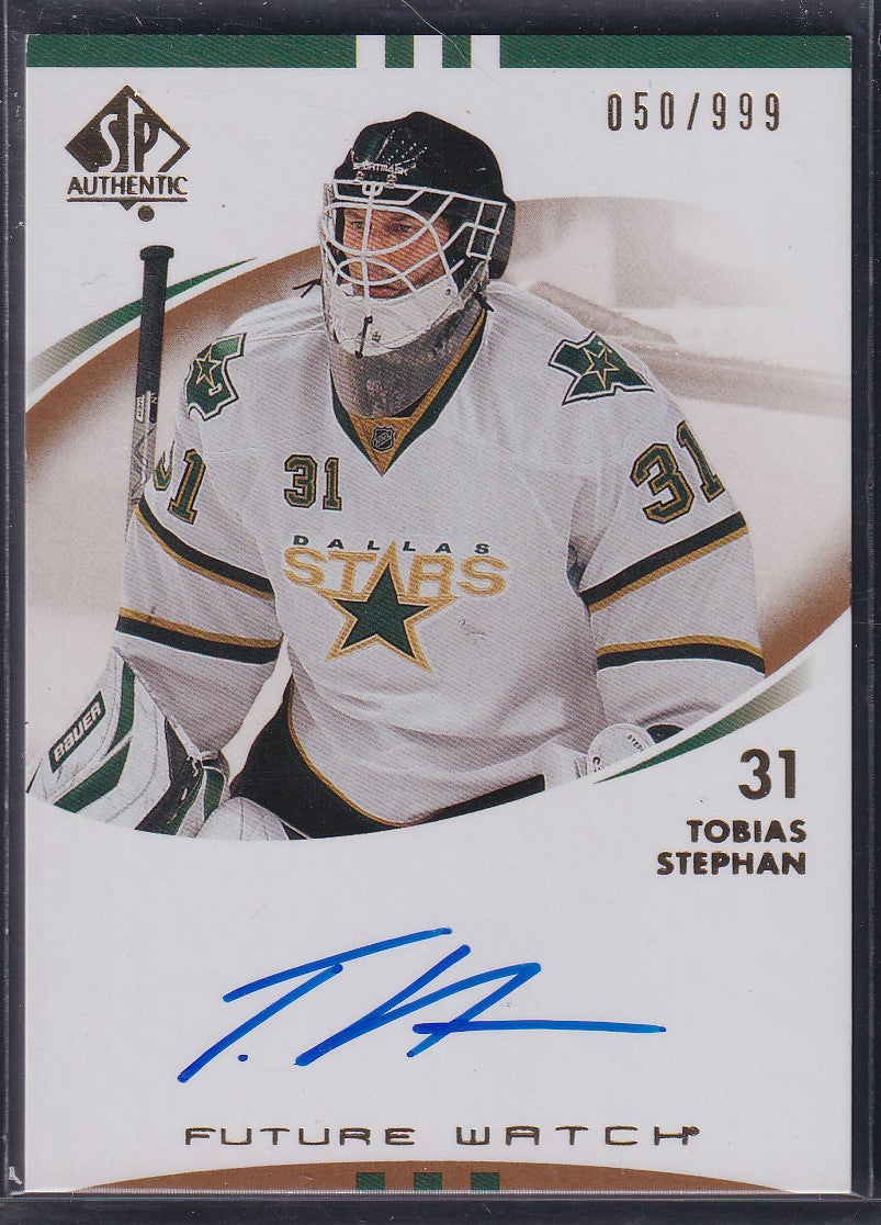 TOBIAS STEPHAN - 2007 SP Authentic Future Watch Auto #211, /999