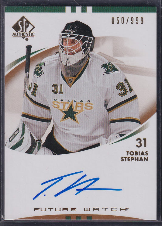 TOBIAS STEPHAN - 2007 SP Authentic Future Watch Auto #211, /999