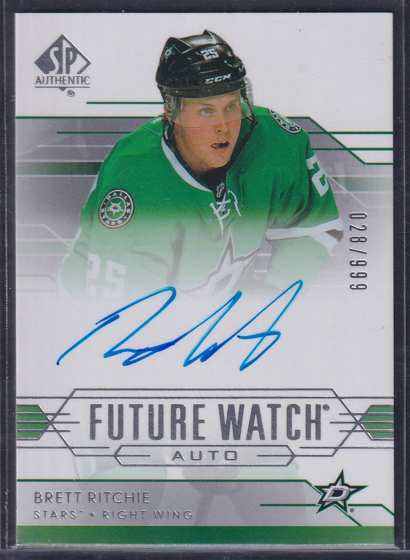 BRETT RITCHIE - 2014 SP Authentic Future Watch Auto #307, /999