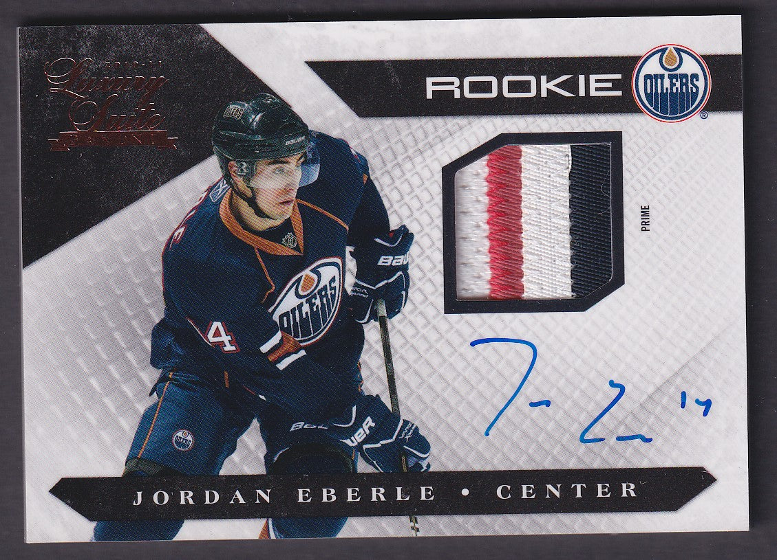 JORDAN EBERLE - 2010 Panini Luxury Suite Rookie Auto Patch #131, /199