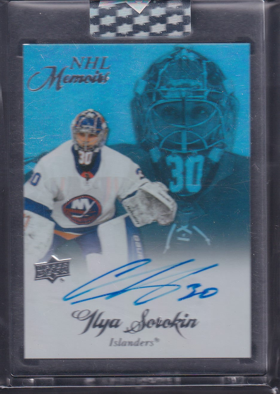 ILYA SOROKIN - 2020 Upper Deck Clear Cut NHL Memoirs Rookie Auto #M-IS