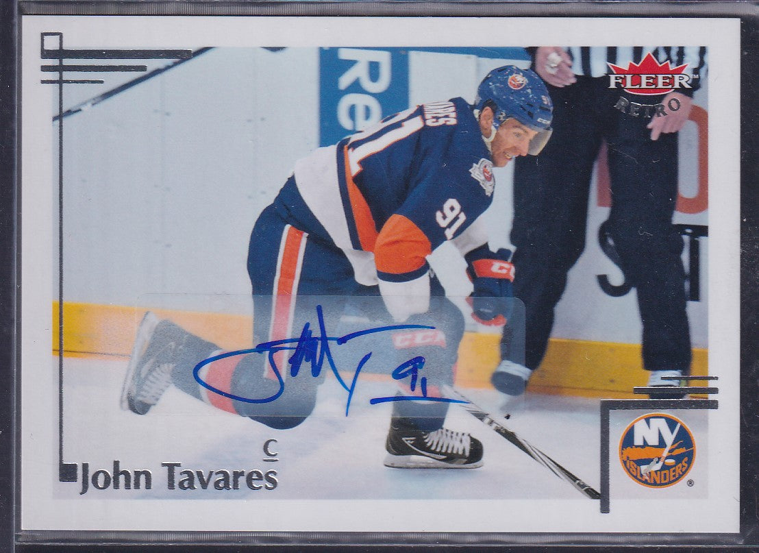 JOHN TAVARES - 2012 Fleer Retro Auto #43