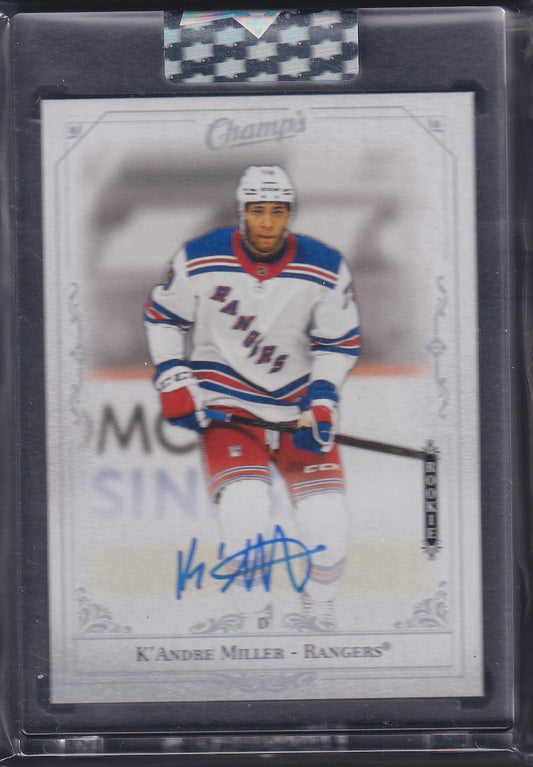 K'ANDRE MILLER - 2020 Upper Deck Clear Cut Champs Rookie Auto #C-KM