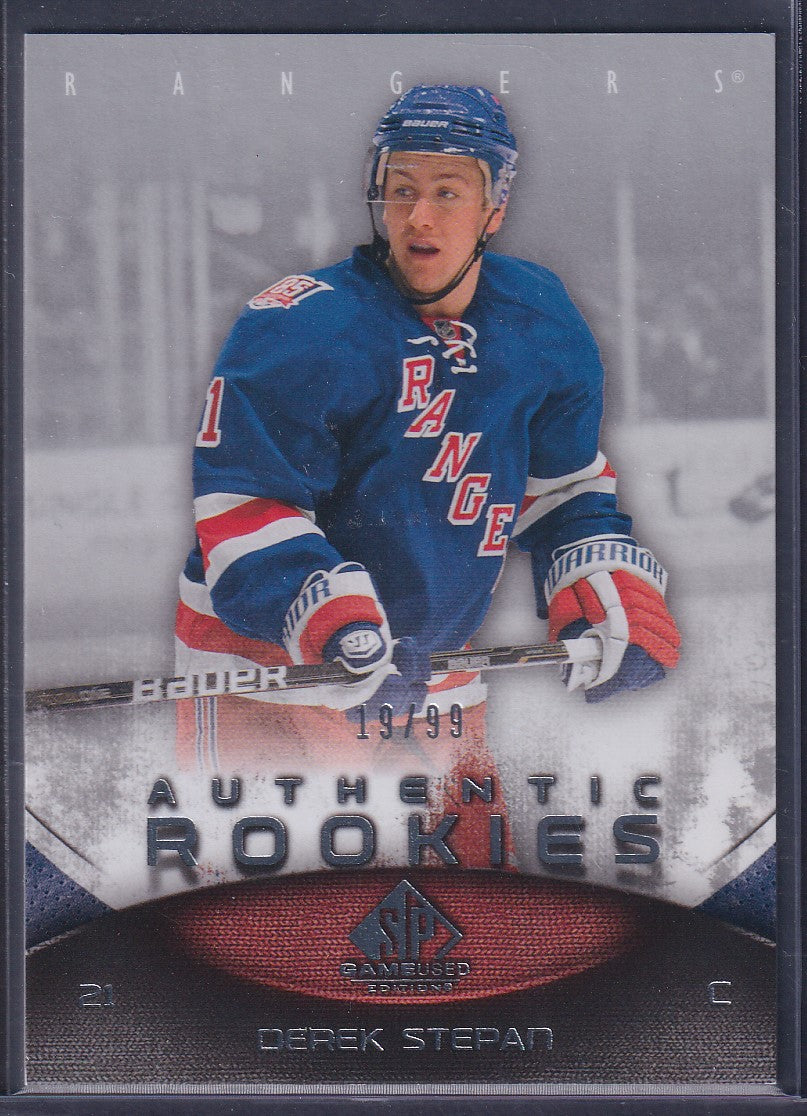 DEREK STEPAN - 2010 Upper Deck SP Game Used Authentic Rookies #191, /99