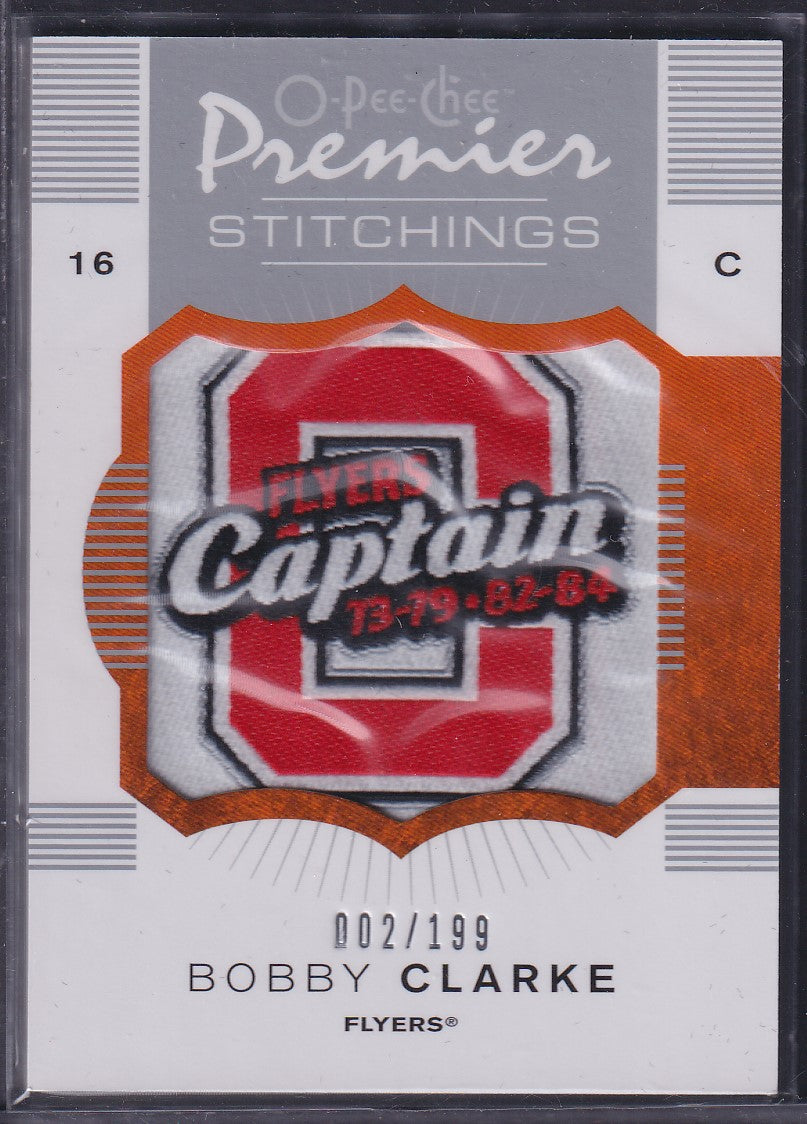 BOBBY CLARKE - 2007 O-Pee-Chee Stitchings #PS-BC, /199