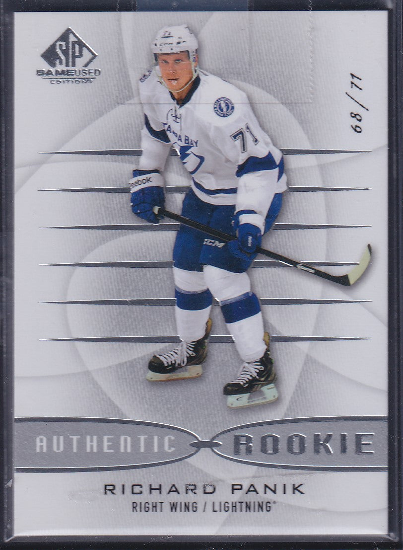 RICHARD PANIK - 2013 Upper Deck SP Game Used Authentic Rookie #103, /71