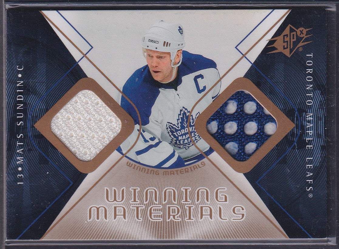MATS SUNDIN - 2007 Upper Deck SPx Winning Materials Patches #WM-MS
