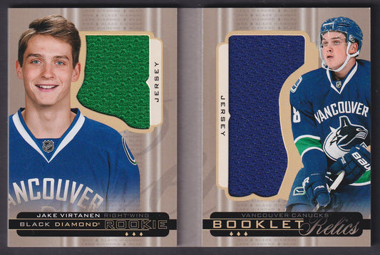 JAKE VIRTANEN - 2015 Upper Deck Black Diamond Rookie Booklet Relics #RBR-JV,/299