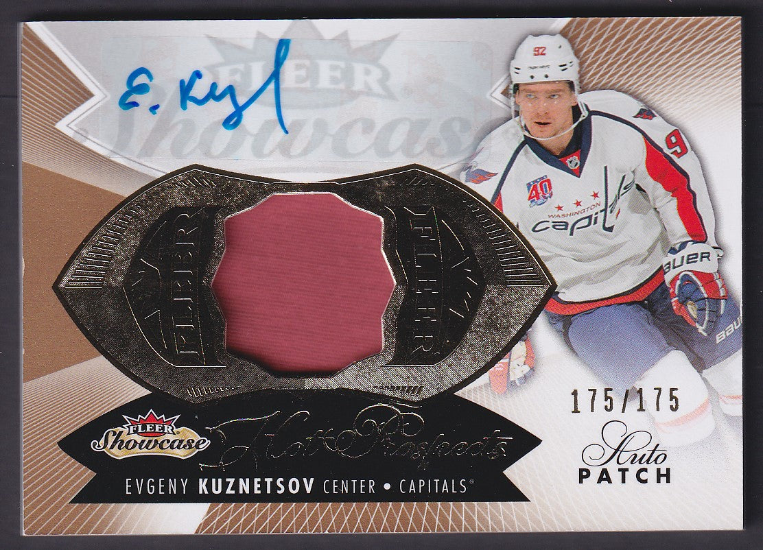 EVGENY KUZNETSOV - 2014 Fleer Showcase Hot Prospects Auto Patch #208, /175