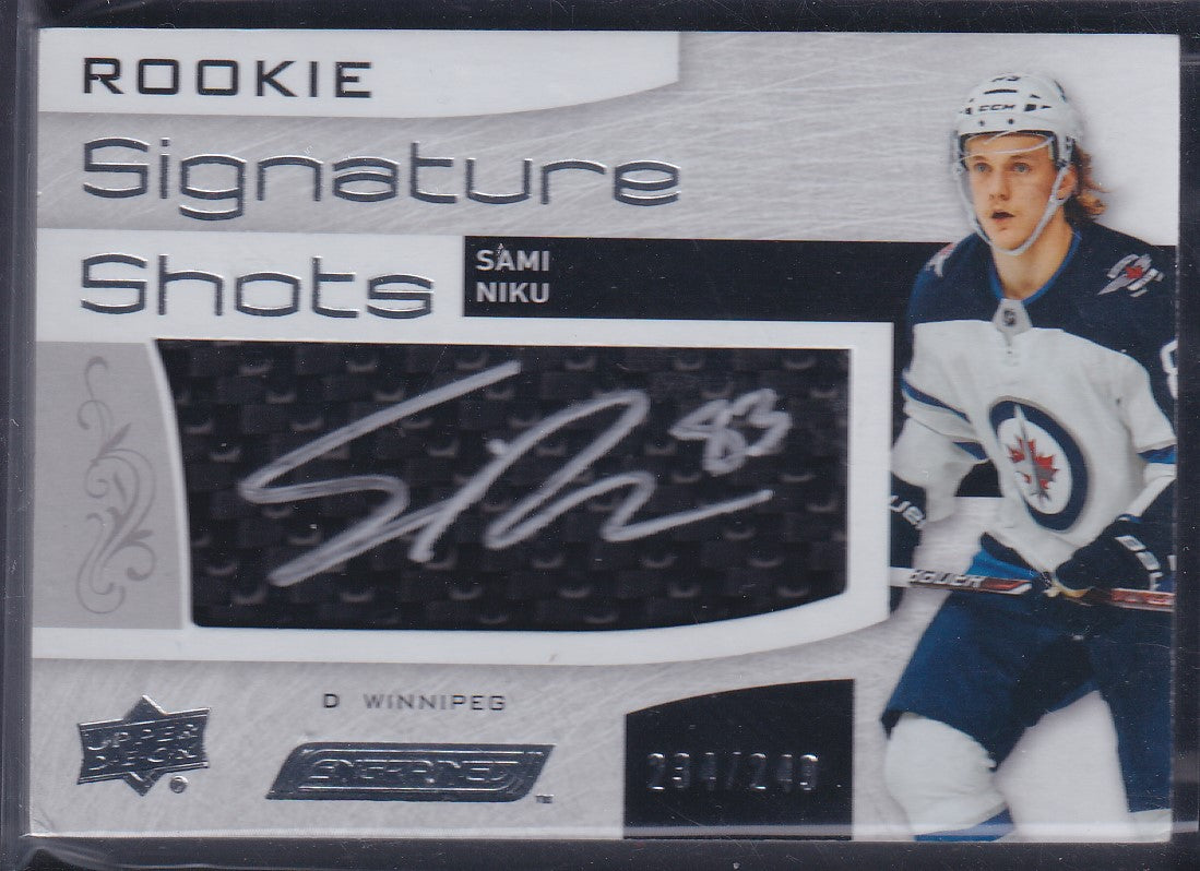 SAMI NIKU - 2018 Upper Deck Engrained Rookie Signature Shots #RSS-SN, /249