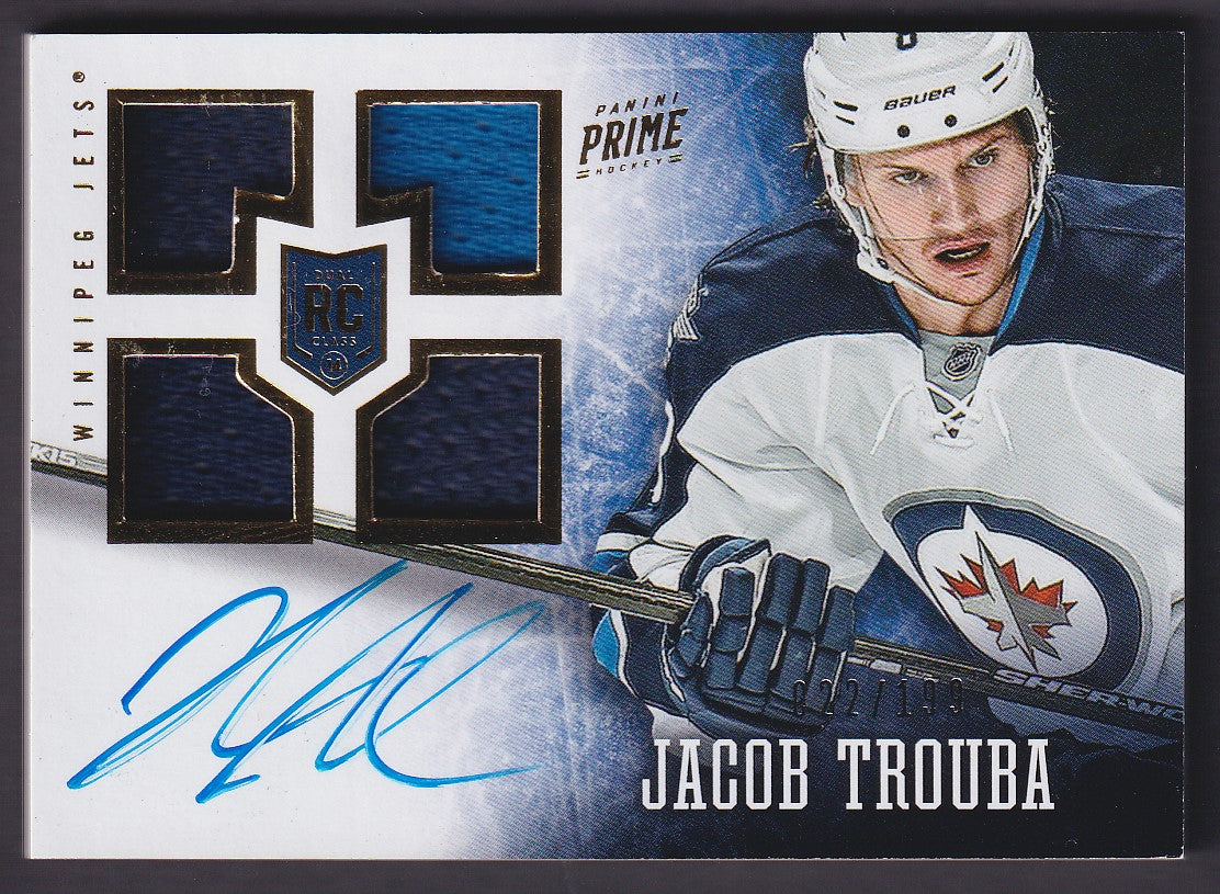 JACOB TROUBA - 2013 Panini Prime Rookie Auto Patch #151, /199