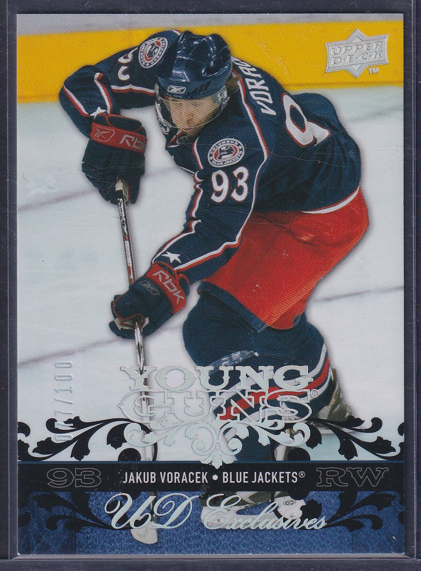 JAKUB VORACEK - 2008 Upper Deck Young Guns EXCLUSIVES #205, /100