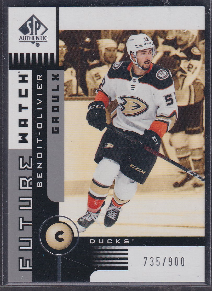 BENOIT-OLIVIER GROULX - 2021 SP Authentic Future Watch #01FW-BG, /900