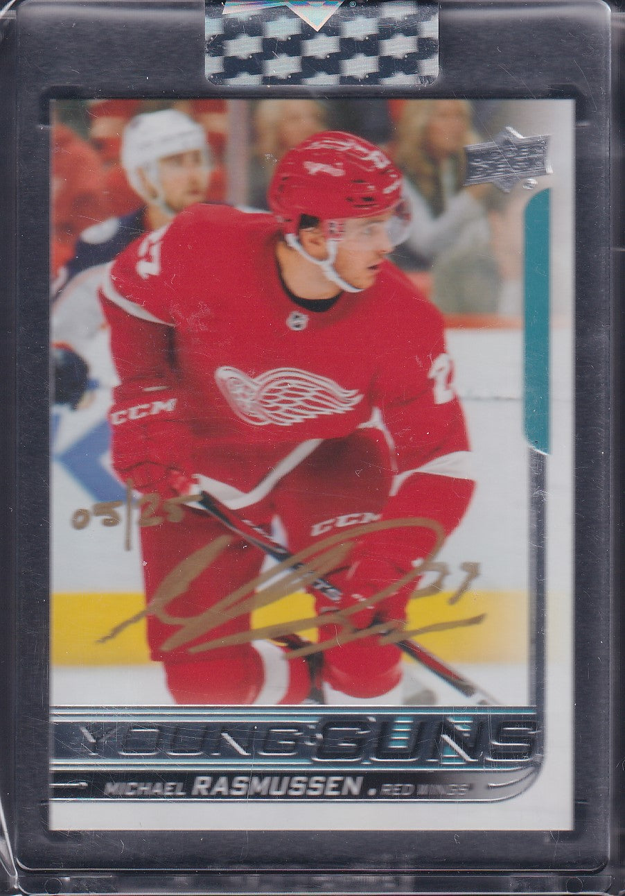 MICHAEL RASMUSSEN - 2019 Upper Deck Young Guns Buyback Auto /25