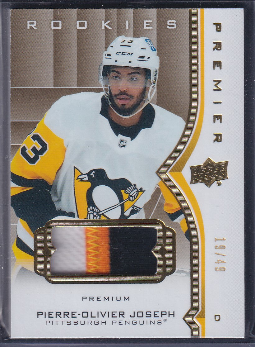 PIERRE-OLIVIER JOSEPH - 2020 Upper Deck Premier Rookies Patch #92, /49