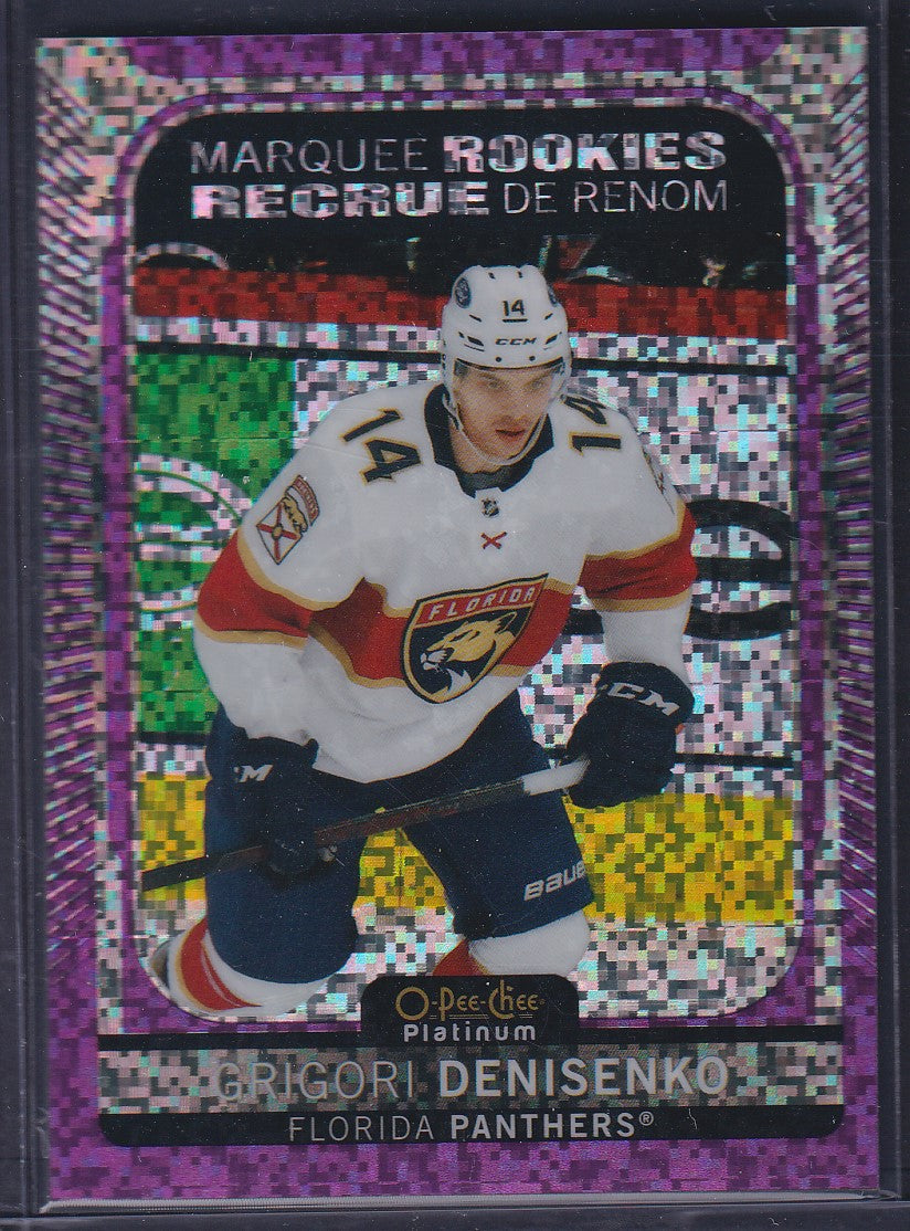 GRIGORI DENISENKO - 2021 O-Pee-Chee Rookies VIOLET PIXELS #208, /299
