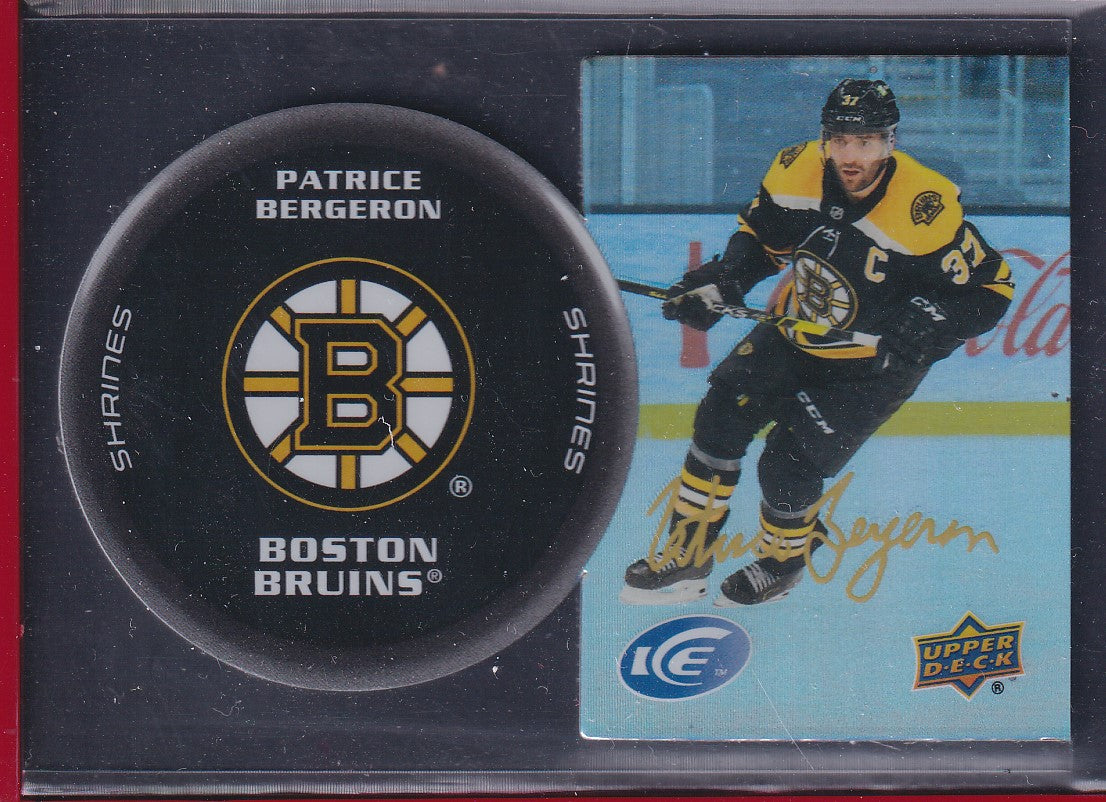 PATRICE BERGERON - 2021 Upper Deck Ice Shrines #SH-15