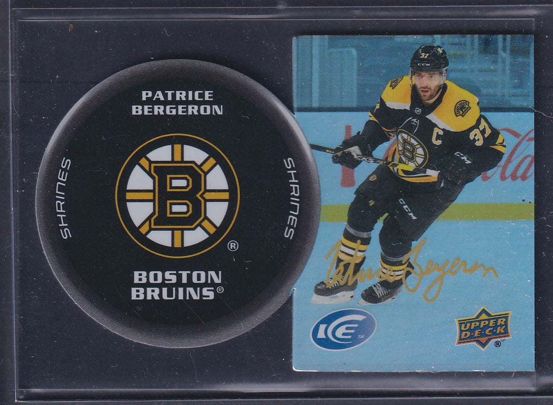 PATRICE BERGERON - 2021 Upper Deck Ice Shrines #SH-15