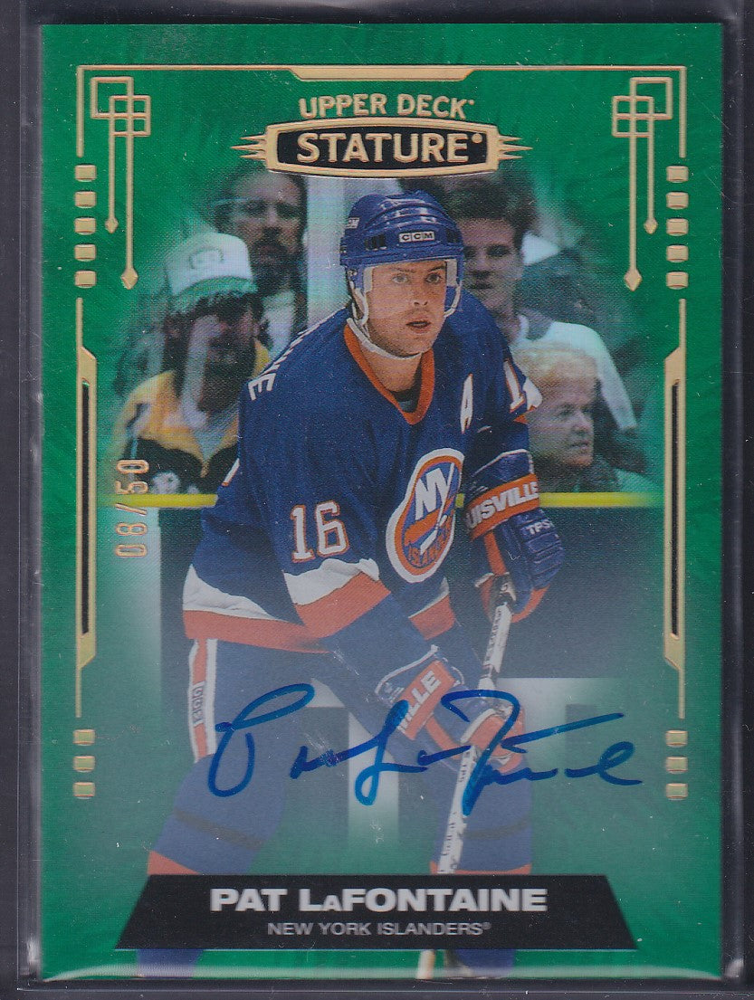PAT LAFONTAINE - 2021 Upper Deck Stature Auto #94, /50