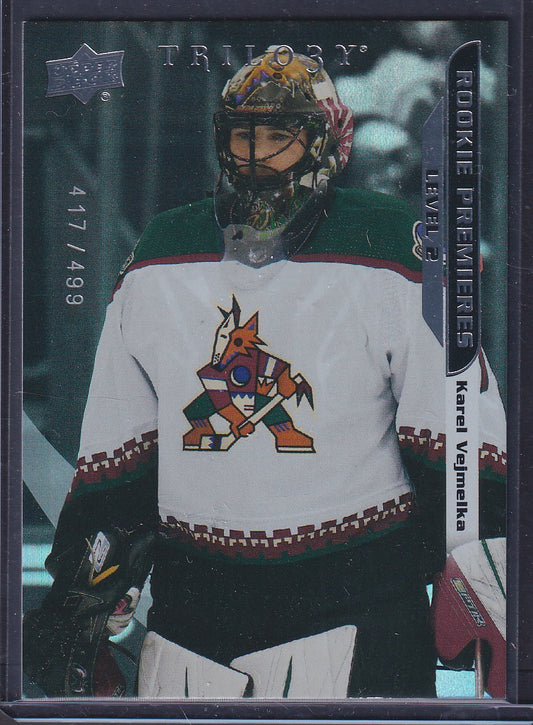 KAREL VEJMELKA - 2021 Upper Deck Trilogy Rookie Premieres #35, /499