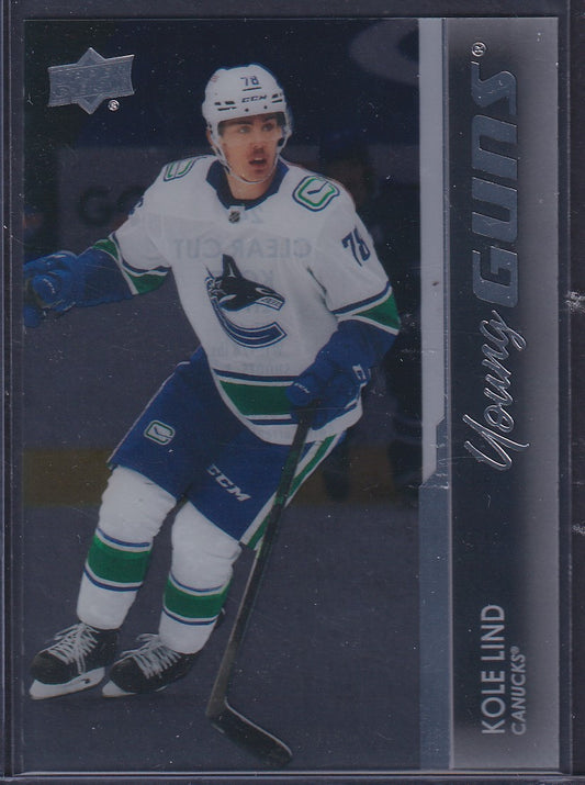 KOLE LIND - 2021 Upper Deck Young Guns CLEAR CUT #247