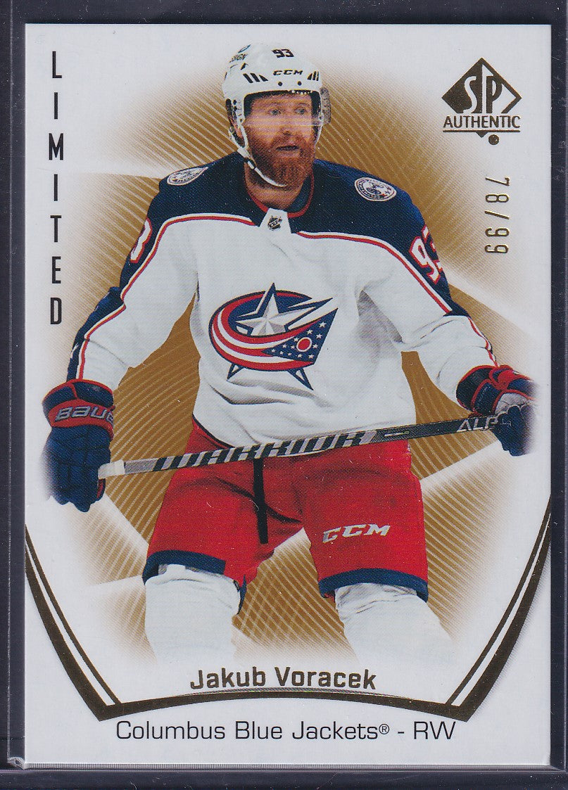 JAKUB VORACEK - 2021 SP Authentic Limited GOLD #30, /99
