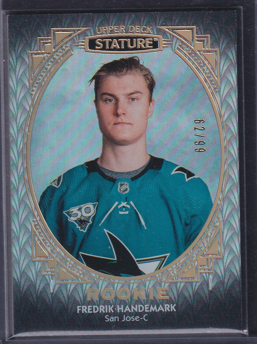 FREDRIK HANDEMARK - 2020 Upper Deck Stature Rookie #125, /99