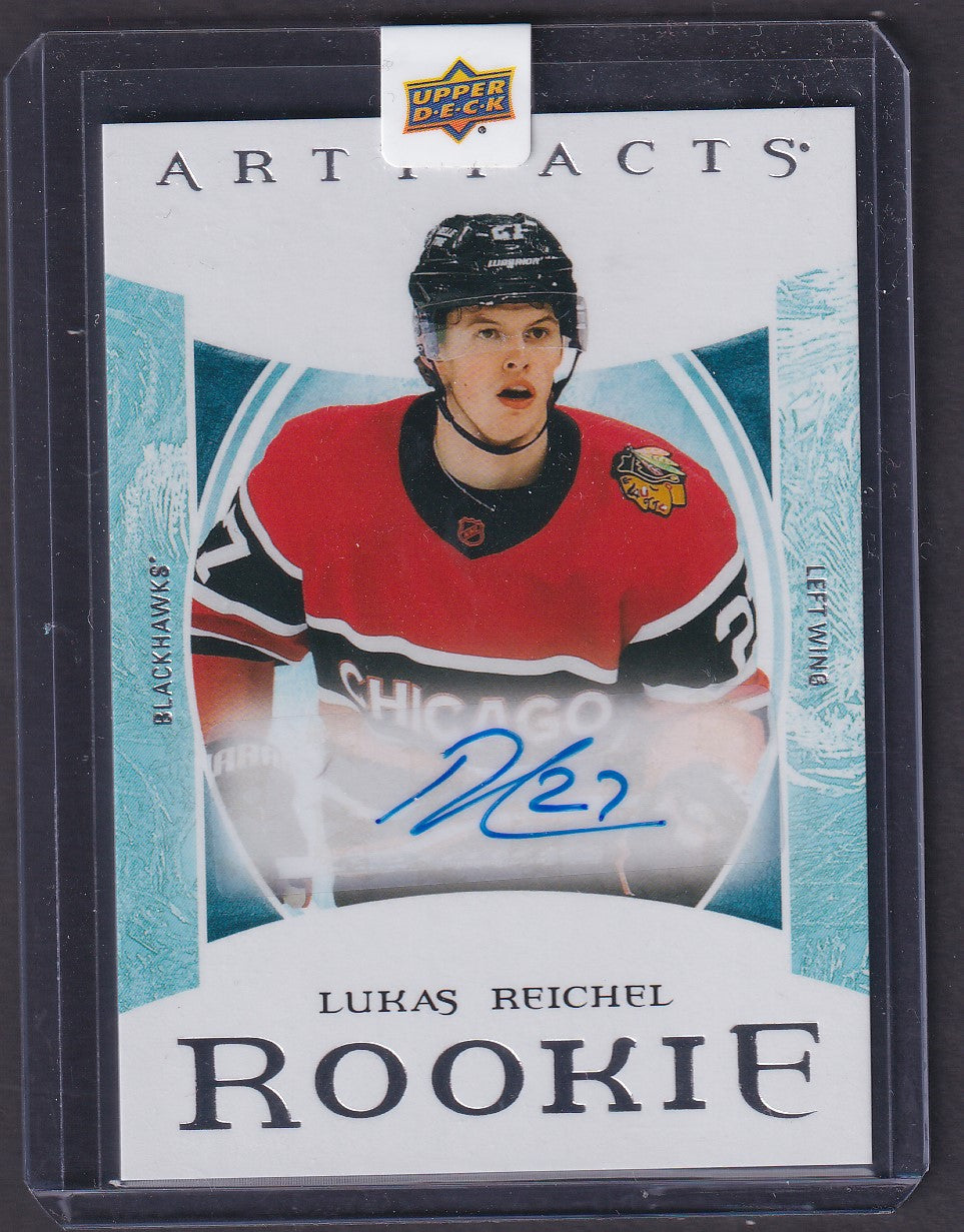 LUKAS REICHEL - 2022 Upper Deck Artifacts Rookie Auto #IX